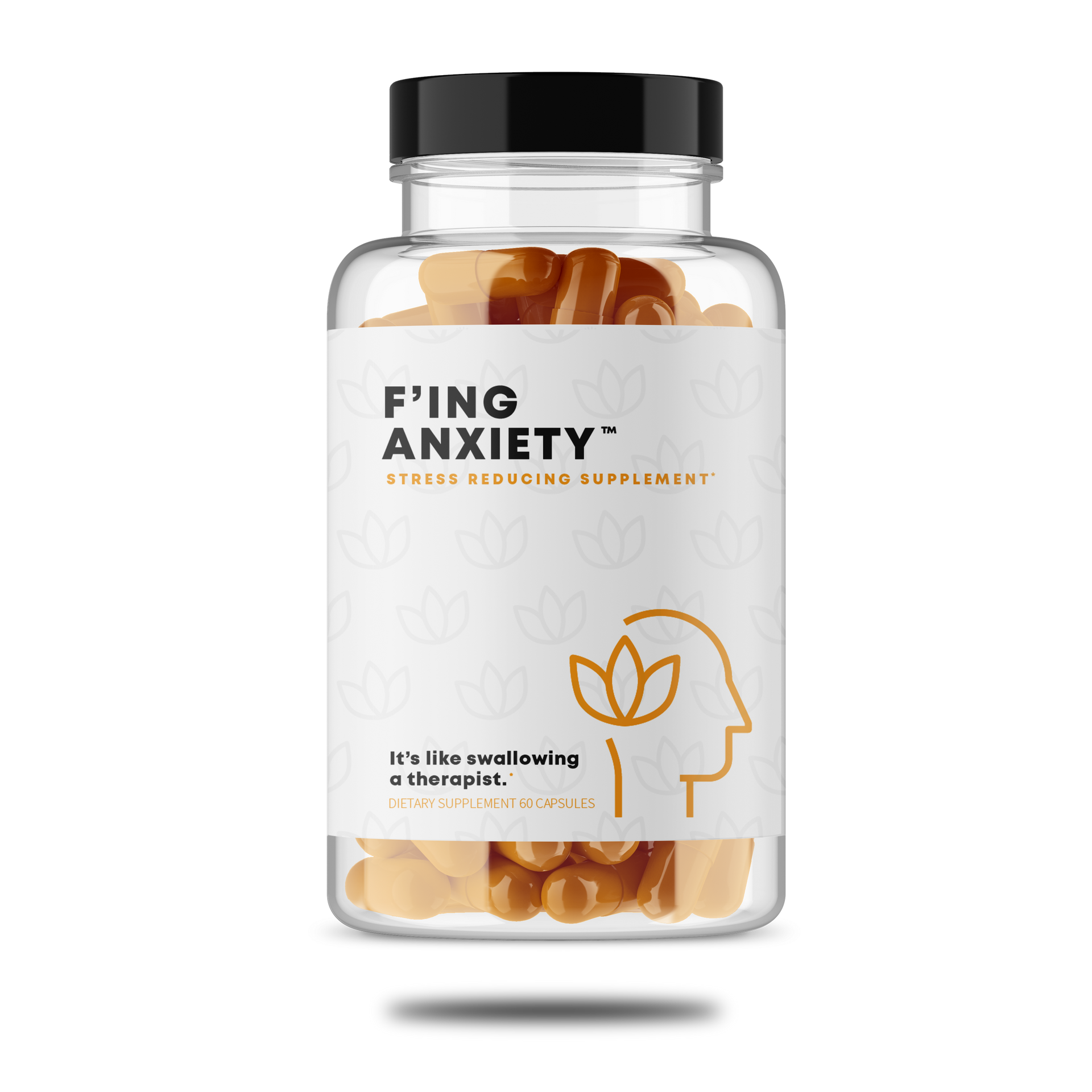 F'ing Calm mood support supplement bottle