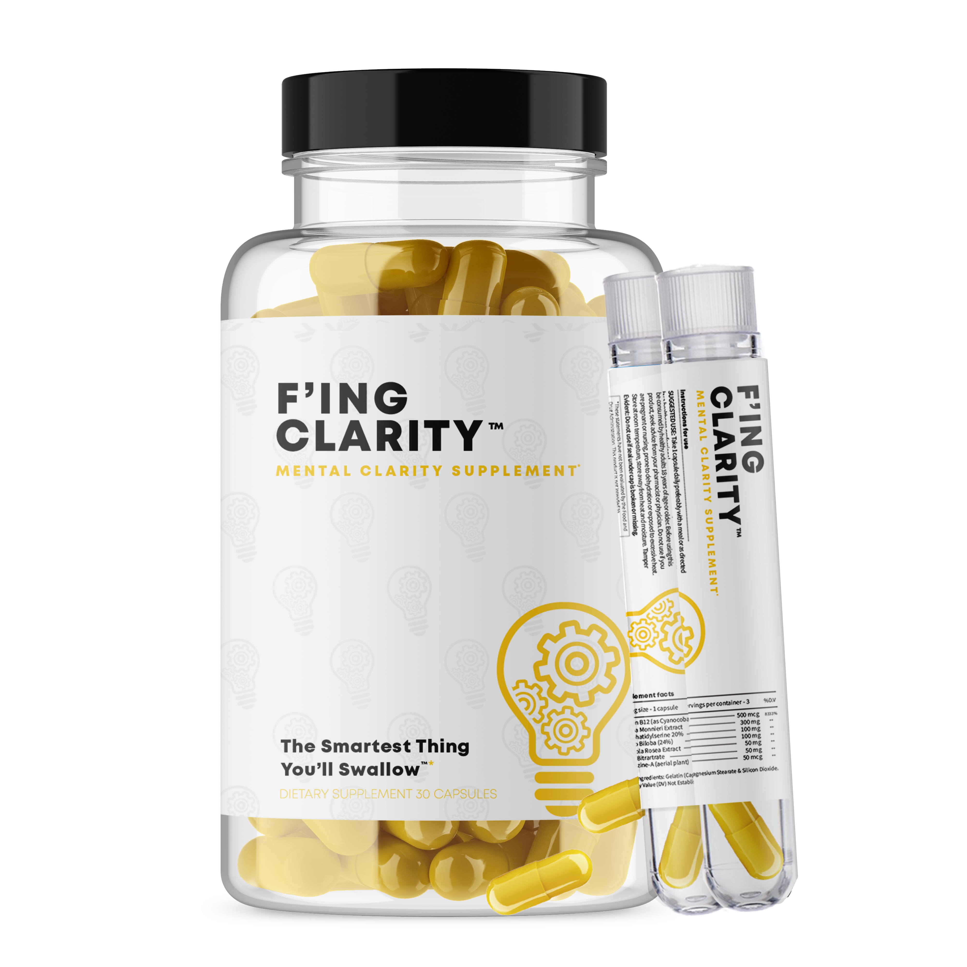 F'ing Clarity Sample - Best Vitamins for Brain Fog, Memory Supplements