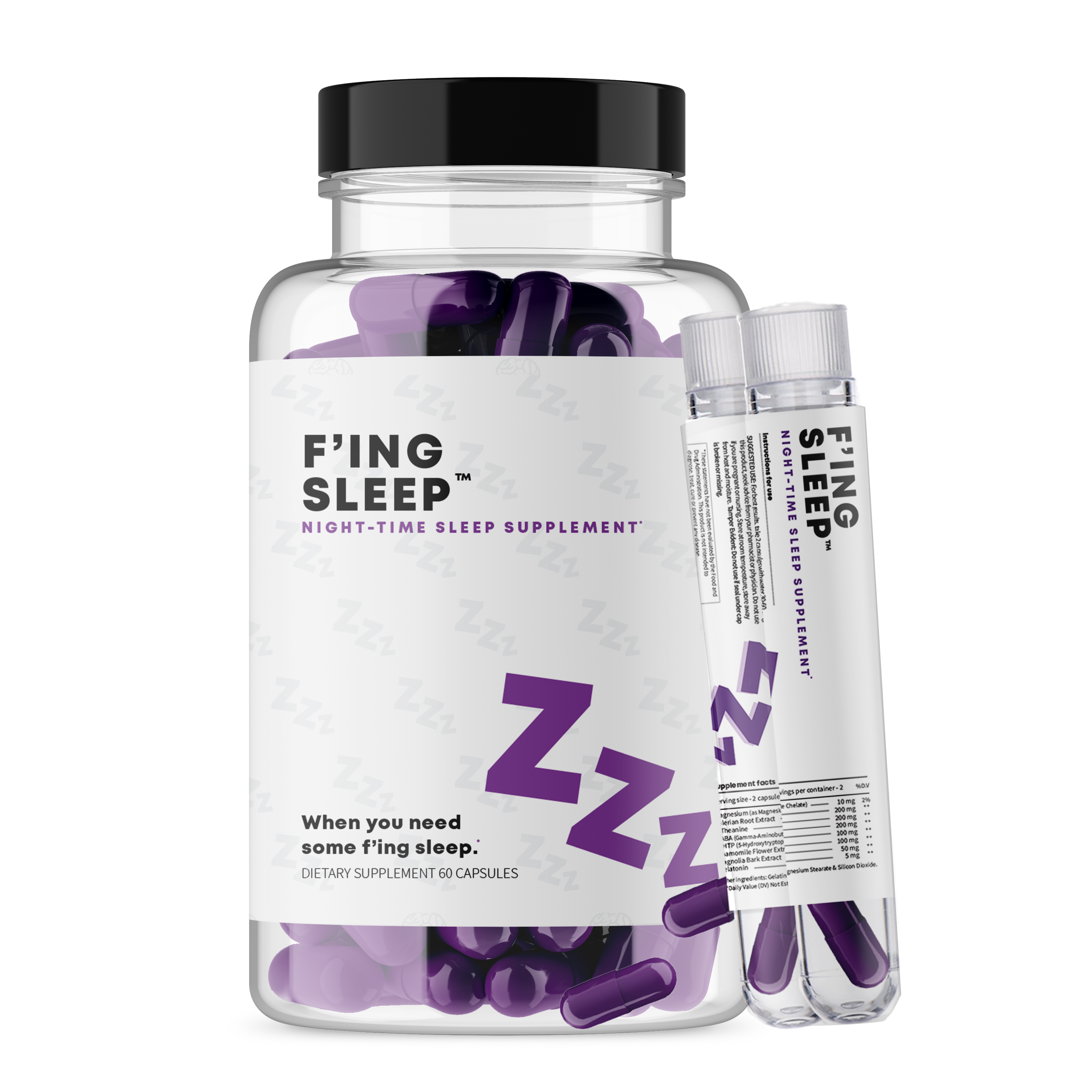 F'ing Sleep Sample - Best OTC Sleep Aid Supplement Sample