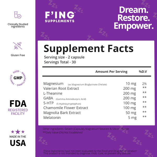 F'ing Sleep Night-Time Sleep Aid Supplement - Best Natural Sleep Aid ...